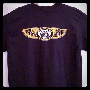 Old Guys Rule Black Cotton T-Shirt size L NWT